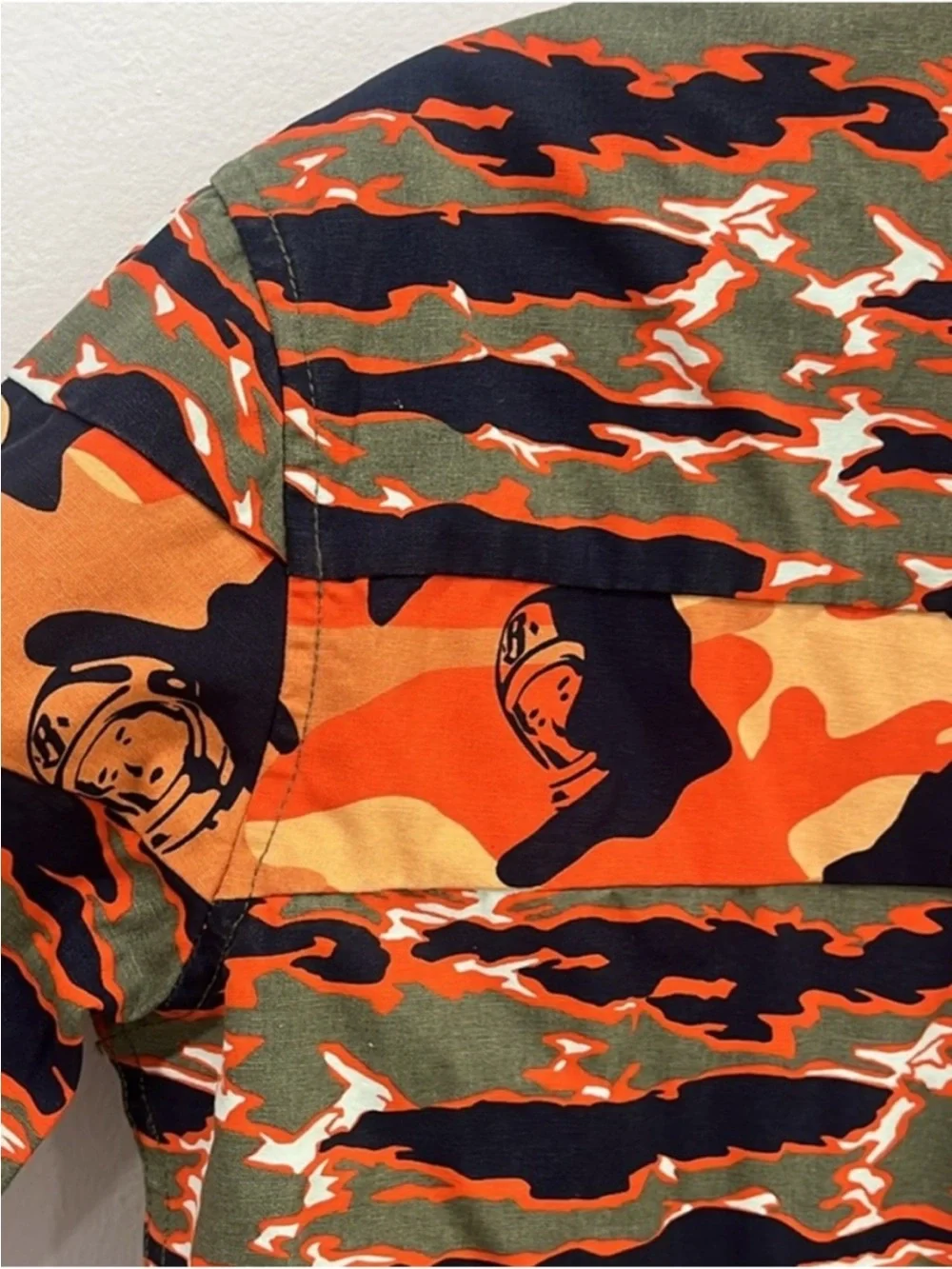 Billionaire Boys Club Orange Geeen Starcast Camouflage Men’s Jacket, Size S